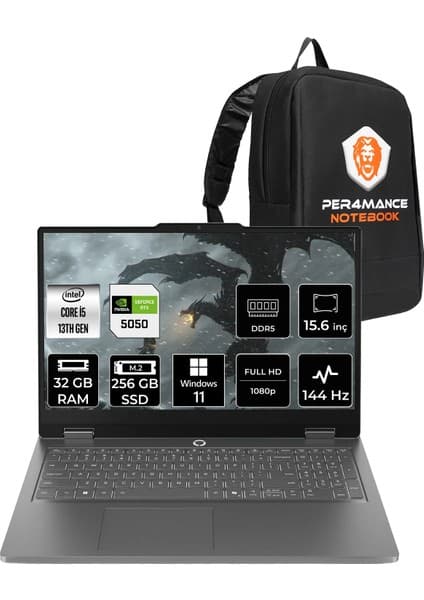 Lenovo Loq Essential i5 13450HX RTX 5050 8GB Gaming Laptop Fiyatı