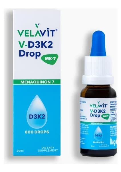 Velavit V- D3K2 Drop - D3 ve K2 Vitamin Içeren Damla -