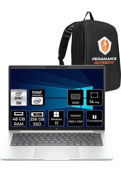 HP Elitebook 8 G1I Core Ultra 7 255U 48GB RAM 256GB SSD 14 Fiyatı