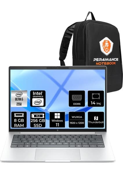 HP Elitebook 8 G1I Core Ultra 5 225U 8GB RAM 256GB SSD 14 Fiyatı