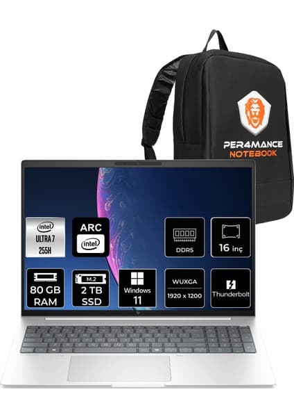HP Elitebook 8 Aı G1I Core Ultra 7 255H 80GB RAM 2TB SSD 16 Fiyatı