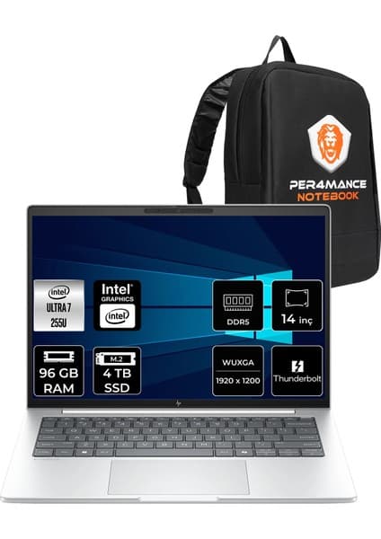 HP Elitebook 8 G1I Core Ultra 7 255U 96GB RAM 4TB SSD 14 Fiyatı
