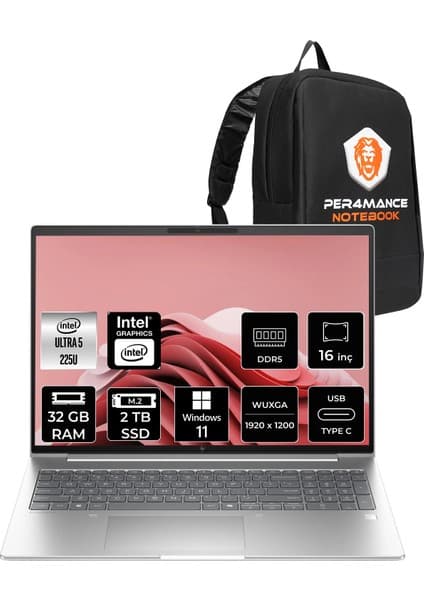 HP Elitebook 6 G1I Core Ultra 5 225U 32GB RAM 2TB SSD 16 Fiyatı