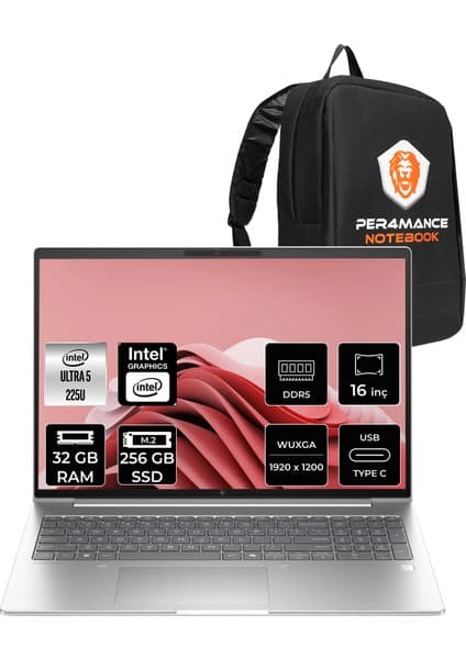 HP Elitebook 6 G1I Core Ultra 5 225U 32GB RAM 256GB SSD 16 Fiyatı