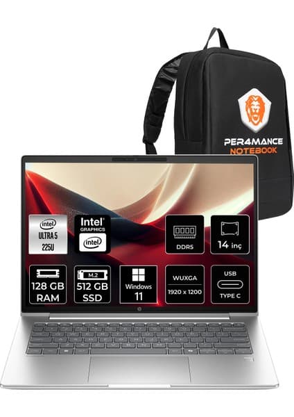 HP Probook 4 G1I Core Ultra 5 225U 128GB RAM 512GB SSD 14 Fiyatı