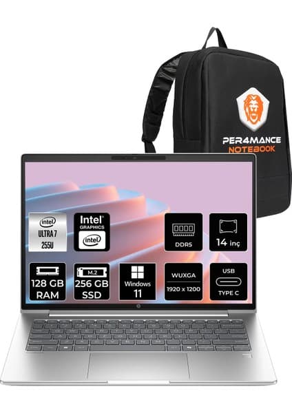 HP Probook 4 G1I Core Ultra 7 255U 128GB RAM 256GB SSD 14 Fiyatı