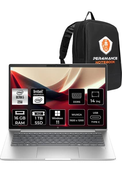 HP Probook 4 G1I Core Ultra 5 225U 16GB RAM 1TB SSD 14 FHD+ Fiyatı