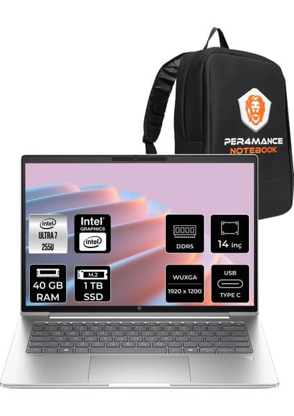 HP Probook 4 G1I Core Ultra 7 255U 40GB RAM 1TB SSD 14 FHD+ Fiyatı