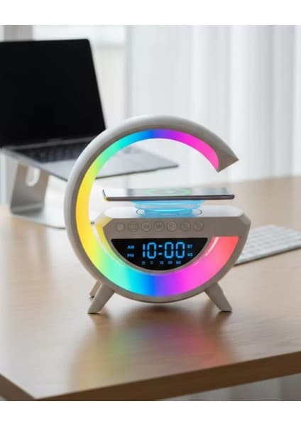 Bluetooth Hoparlör Rgb Aydınlatmalı USB Tf Kart Fm