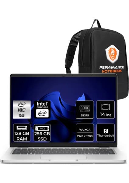 Dell Pro 14 Core 7 150U Notebook 128GB RAM 256GB SSD 14 Fiyatı