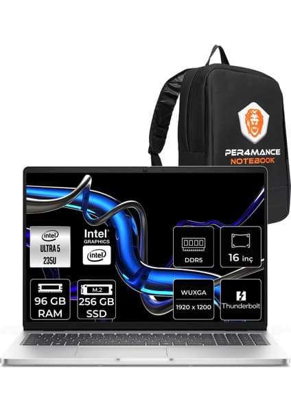 Dell Pro 16 Core Ultra 5 235U Notebook 96GB RAM 256GB SSD Fiyatı