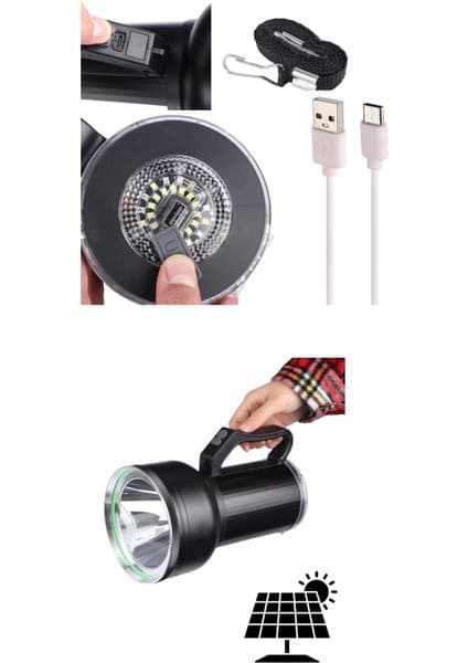 Colezium Taşınabilir Solar Şarjlı LED Fener Powerbank Fiyatı