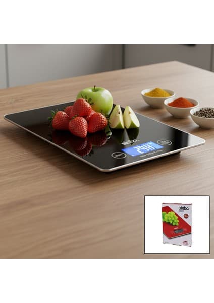 Colezium Cam Mutfak Tartısı Terazi LCD Ekran 5kg/1gr PİLLİ=CR2032 Gr/oz/ml/ıb Ölçüm