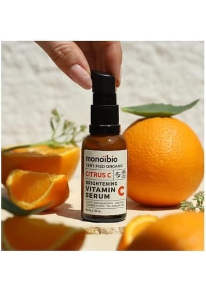 Cıtrus C Cosmos Organik Sertifikalı Vitamini C Serumu – Yaşlanma Karşıtı Aydınlatıcı Gündüz Gece
