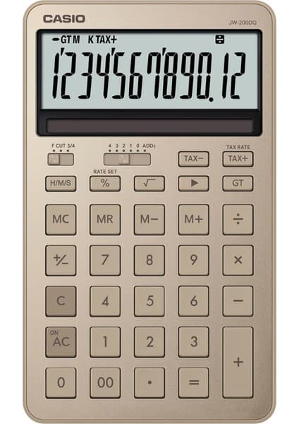 Casio JW-200DQ-GD-W-DP Hesap Makinesi