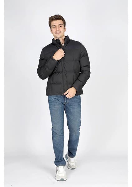 Lee Cooper Davis Erkek Dik Yaka Şişme Mont