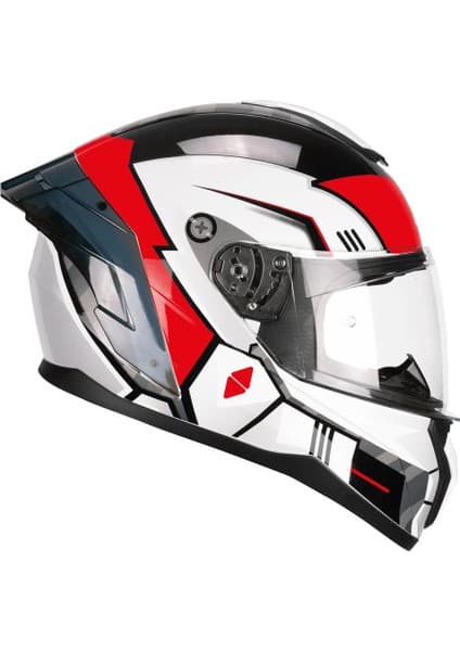 Cgm 330R Rıot Space Kapalı Kask Siyah/kırmızı-L Fiyatı