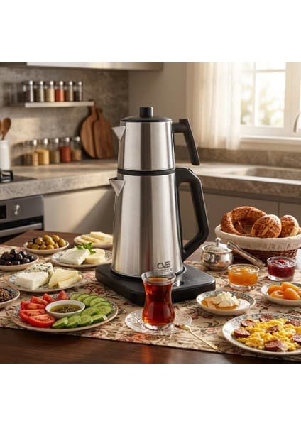 Cvs Dn 1557 Çelik Isı Ayarlı Digitea+ Çay