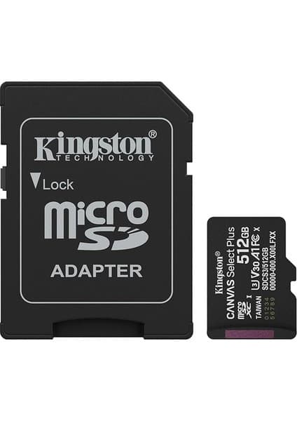 Kingston 512 GB Kıngston Mıcro Sd CL10
