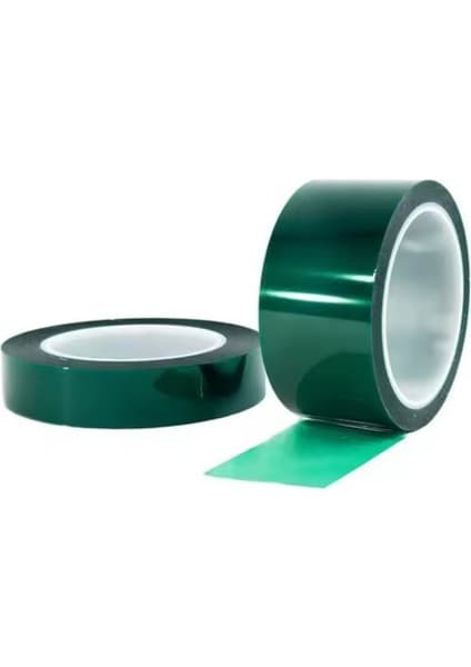Isıya Dayanıklı Yeşil Polyester Bant Maskeleme Bandı 50MM x Fiyatı