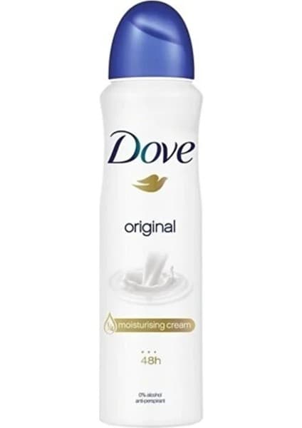 Dove Kadın Deodorant Sprey Original 150 ml Hassas Ciltler İçin Terlemeye Karşı