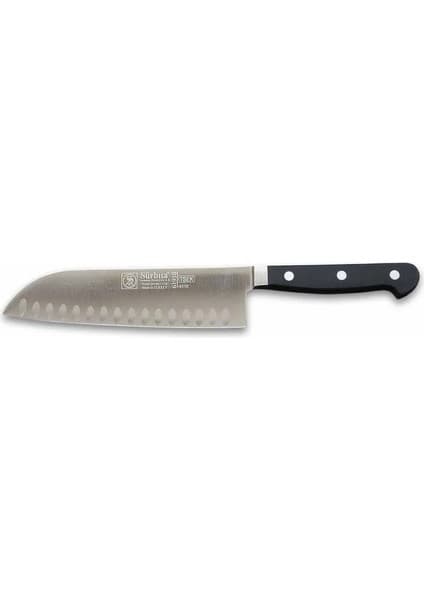 Epilons 61950 - Sıcak Dövme Oluklu Santoku Şef Bıçağı 18