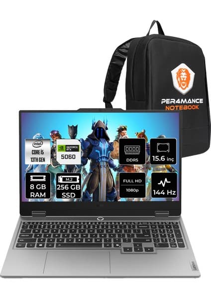 Lenovo Loq 15IRX10 i5 13450HX RTX 5060 8GB 8GB RAM 256GB SSD