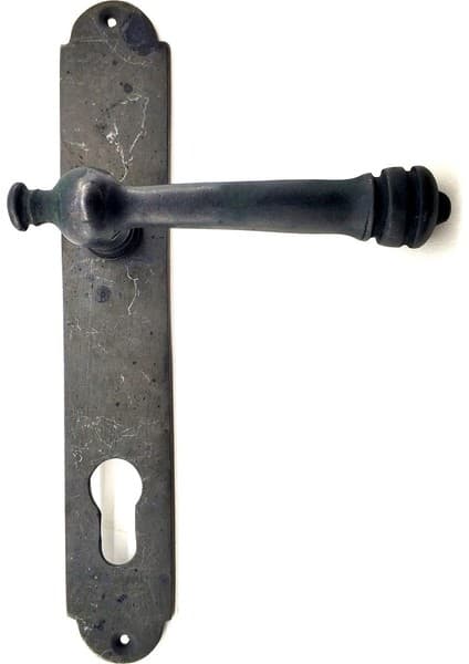 Antika Tarz Dekoratif Pirinç Taşra Banyo Kapı Kolu - 220X35 Mm,