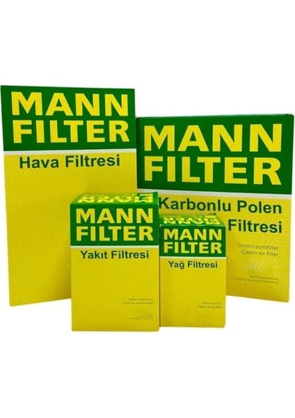MANN FILTER Vw Golf 6 1.6 Tdı Dizel Mann Filtre Bakım Seti