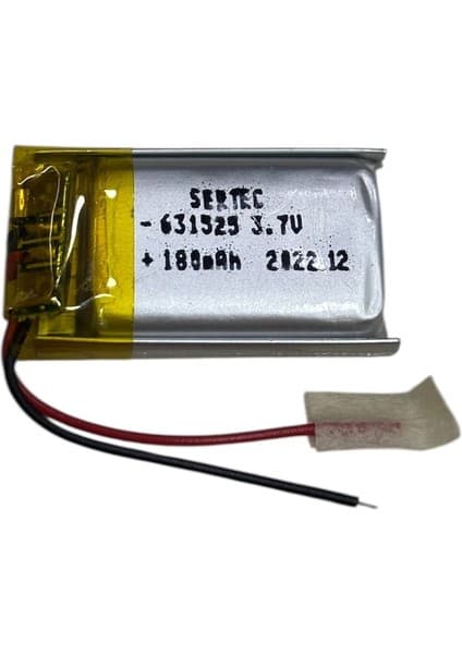 Eco Port Sertec 631525 3.7V 180 Mah Li-Polymer Pil