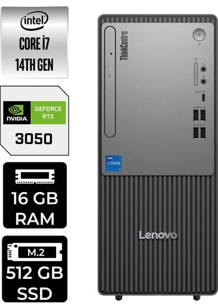 Lenovo Thinkcentre Neo 50T Gen 5 i7 14700 RTX 3050 16GB RAM Fiyatı
