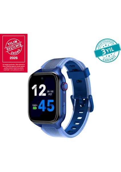 Ttec Kidi Pro AMOLED Ekranlı GPS 4G Sim Kartlı Akıllı Çocuk Saati Okyanus Laciverti 2KSW03