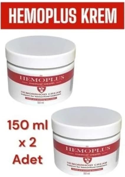 Süper Hemoplus Bakım Kremi 150 ml x 2