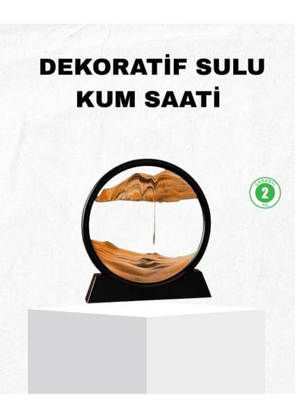 Dekoratif Kum Saati – Şık Masa Üstü Aksesuar, Dayanıklı Malzeme, Modern ve Klasik Tasarım -