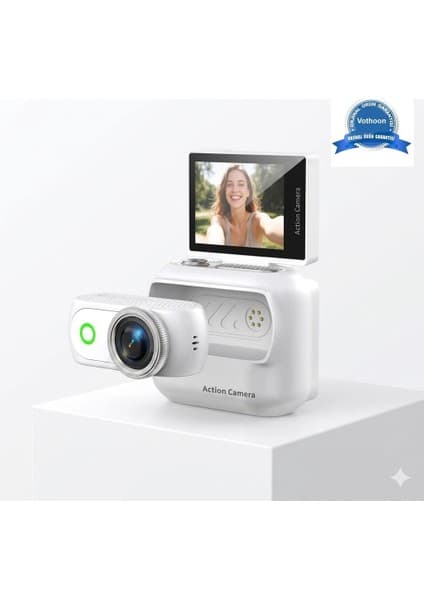 Eco Port 1080P Dijital Video Kamera (32GB) Kart Dijital Vlog Fotoğraf Makinesi Türkçe