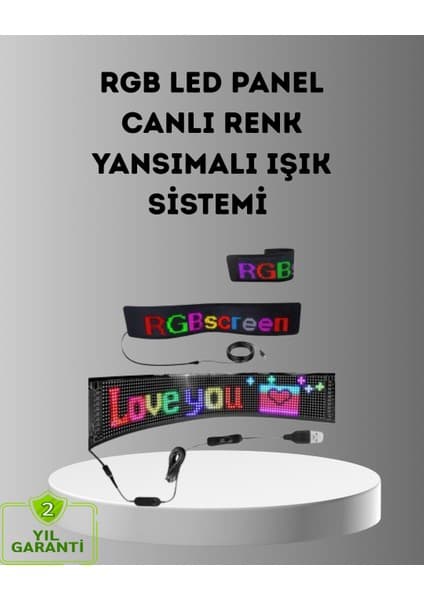Renklime Akıllı LED Matrix Panel – USB Bağlantılı, Fiyatı