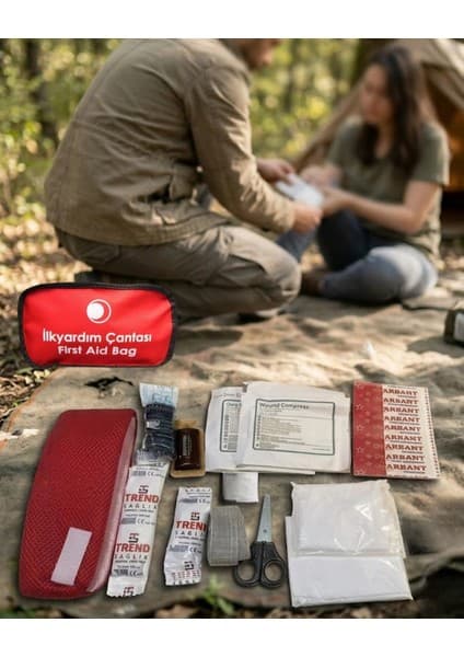 Epilons Kompakt Ilk Yardım Çantası Temel Medikal Malzemelerle
