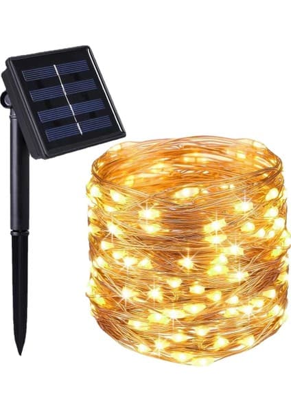 Skygo Solar Güneş Enerjili Peri LED 20 Metre Günışığı 8 Mod Fiyatı