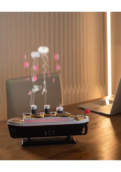 Bowie Gemi Buhar makinası humidifer difüzör çocuk ve bebek odaları için Hava