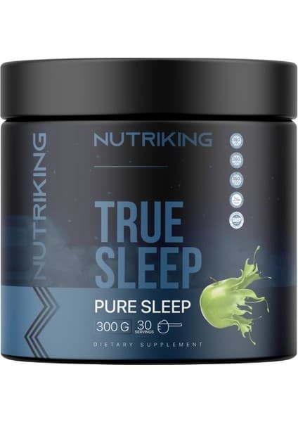 Nutriking True Sleep 300 gr | Uyku Destek Tozu Bitkisel Formül Takviye Edici