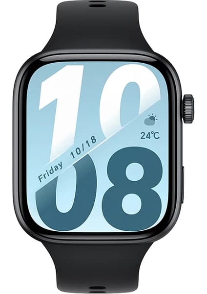 Honor Watch X5I 1,96 inç Ekranlı Akıllı Saat Siyah Bluetooth Bağlantı ve Spor Uyumlu Sağlık Takibi