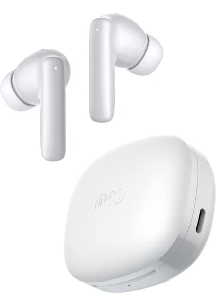 Qcy T13 Pro Bluetooth Kulaklık 6.0 - 50 Db Anc 4 Mics. Ipx4- 0.045 Sn. Çift Cihaz - Tek Şarj 10.5 Saat- Kutu ile 47 Saat