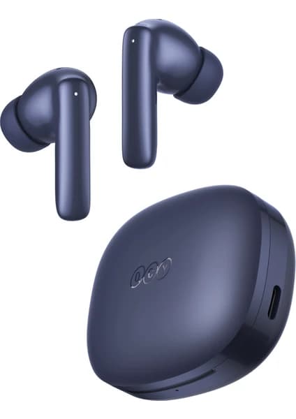 Qcy T13 Pro Bluetooth Kulaklık 6.0 - 50 Db Anc 4 Mics. Ipx4- 0.045 Sn. Çift Cihaz - Tek Şarj 10.5 Saat- Kutu ile 47 Saat