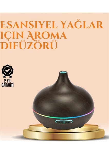 Toyigoo 550 ml Ultrasonik Yağ Difüzörü ve Soğuk Buhar Nemlendirici -