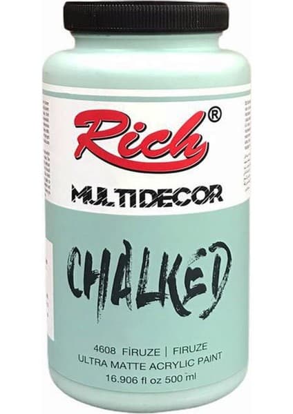 Rich Multi Decor Chalked Firuze 500 cc Akrilik Boya