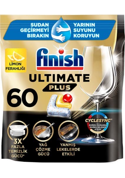 Finish Ultimate Plus Limon 60 Tablet 5
