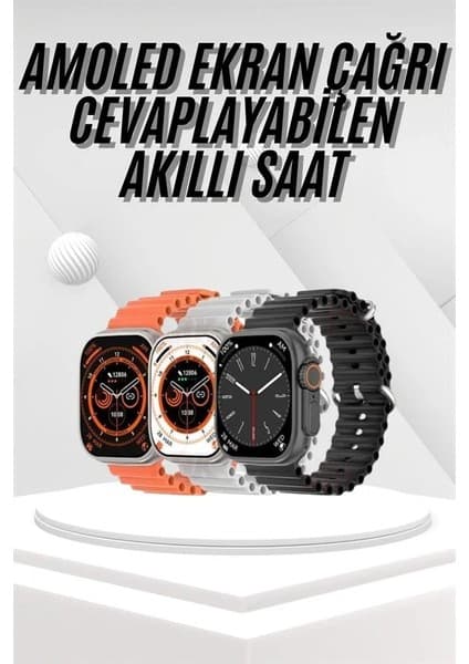 Akıllı Saat Bleutooth Bağlantılı Akıllı Saat Amoled Ekran 49