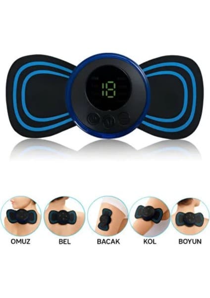 Ems Kas Masaj Aleti LCD Ekranlı Çok Modlu Kompakt