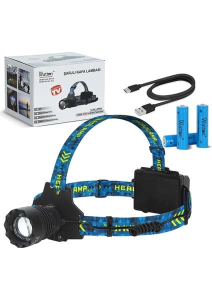 Enco Store Cree P360 - 12,000 Lümen Şarjlı Kafa Lambası