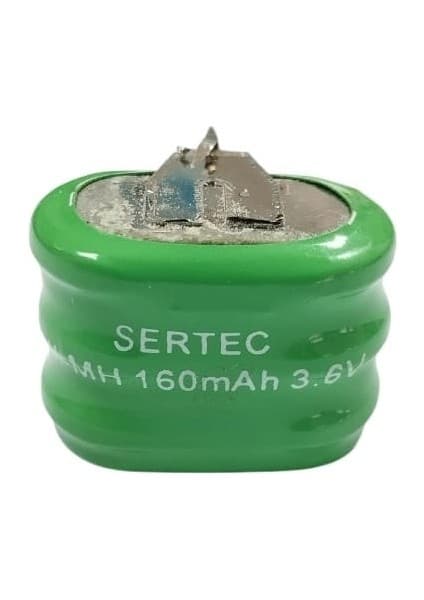 Sertec - 3.6V 3S1P 160 Mah 2 Pin Nı-Mh Buton Pil